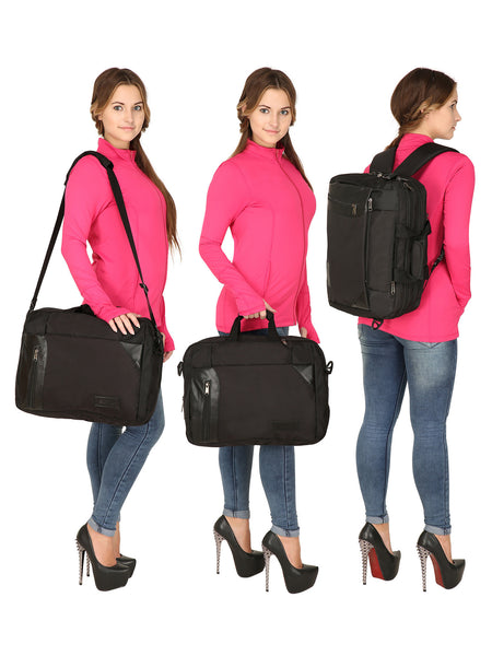 Suntop Dexter 3 Way Shoulder/ Hand Bag 16L Laptop Backpack(Black) - testSuntop