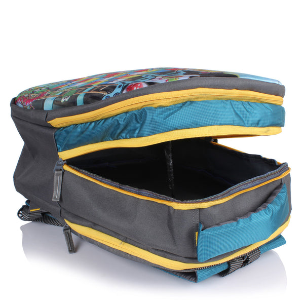 Suntop Snakes & Ladder Game 27 L Free Size Backpack(Grey) - testSuntop