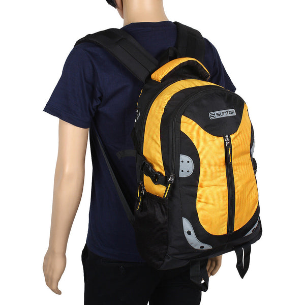 Suntop Neo 9 26 L Medium Backpack(Black and Yellow Checks) - testSuntop