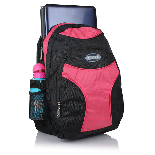 Suntop A14 24 L Backpack(Black and Pink) - testSuntop