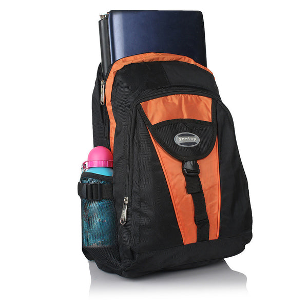 Suntop A16 21 L Backpack(Black and Orange) - testSuntop