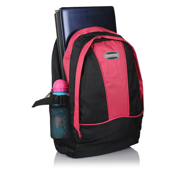 Suntop A17 22 L Backpack(Black and Pink) - testSuntop