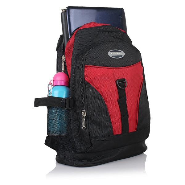 Suntop A23 19 L Backpack(Black and Red) - testSuntop