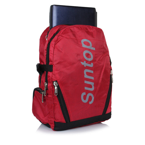Suntop A34 22 L Backpack(Black and Red) - testSuntop