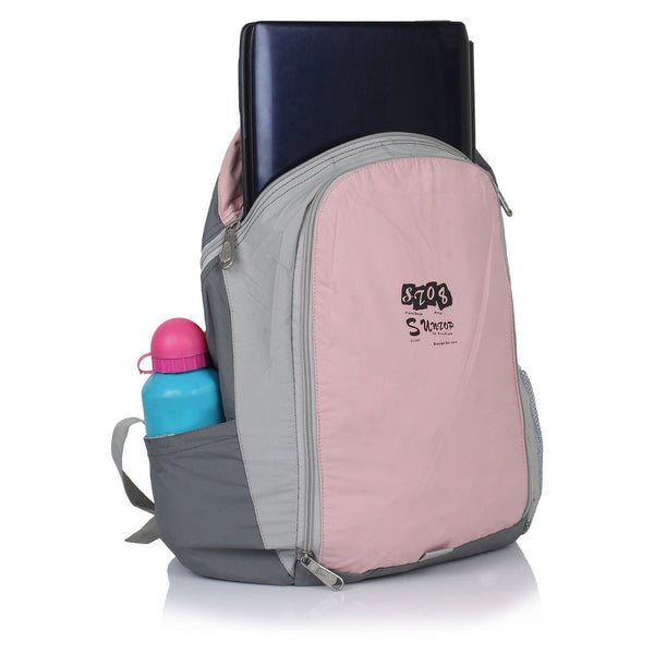 Suntop A42 36 L Backpack(Grey and Pink) - testSuntop