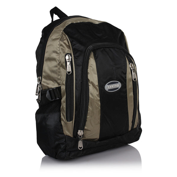 Suntop A56 16 L Backpack(Black and Silver) - testSuntop