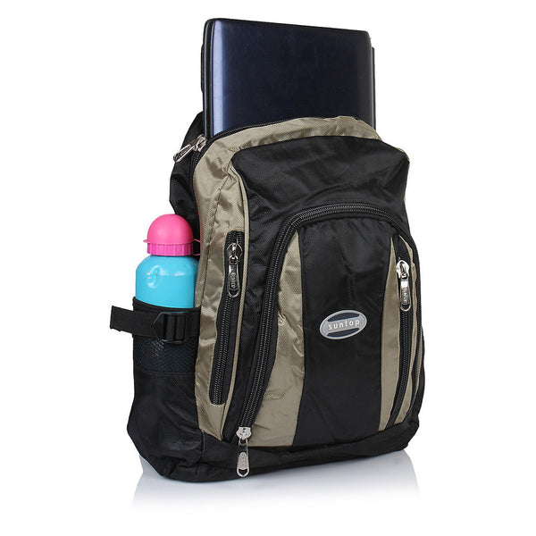 Suntop A56 16 L Backpack(Black and Silver) - testSuntop