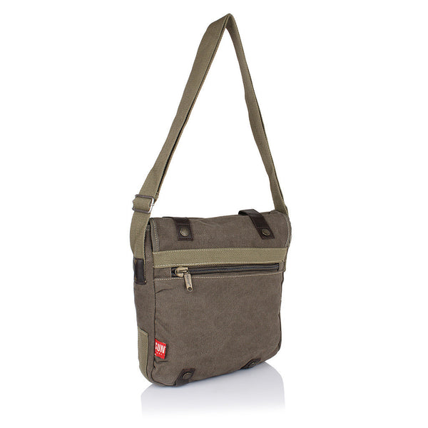 Suntop Men Brown Cotton, Canvas Sling Bag(Brown) - testSuntop