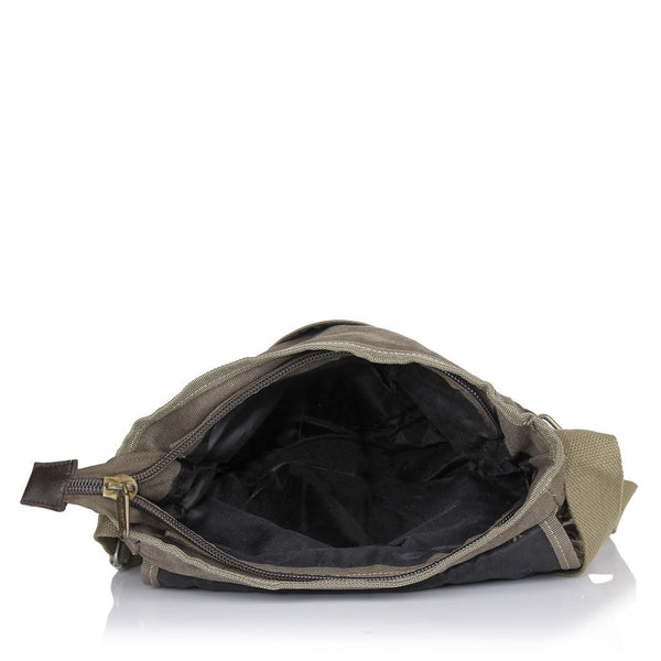 Suntop Men Brown Cotton, Canvas Sling Bag(Brown) - testSuntop