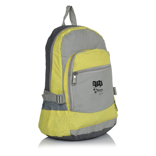 Suntop A87 25 L Backpack(Yellow ,Cream and Grey) - testSuntop