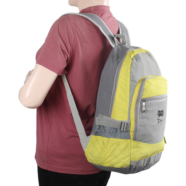 Suntop A87 25 L Backpack(Yellow ,Cream and Grey) - testSuntop