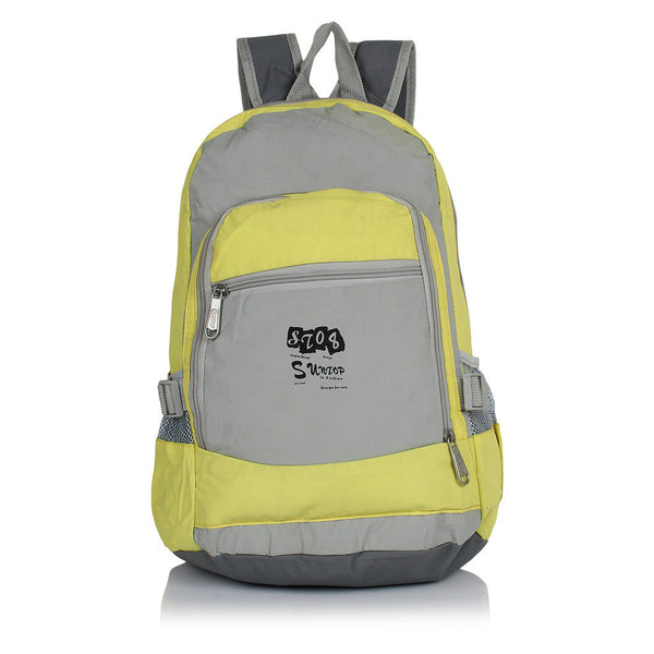 Suntop A87 25 L Backpack(Yellow ,Cream and Grey) - testSuntop