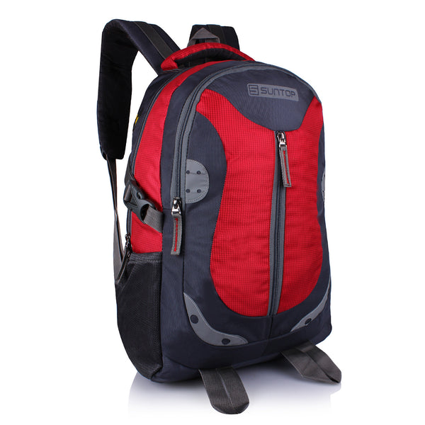 Suntop Neo 9 26 L Medium Backpack(Grey and Red Checks) - testSuntop