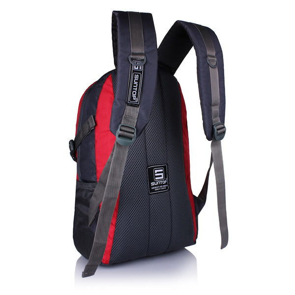 Suntop Neo 9 26 L Medium Backpack(Grey and Red Checks) - testSuntop