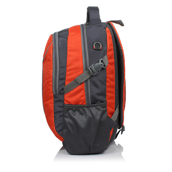 Suntop Neo 7 26 L Medium Backpack(Grey and Orange Checks) - testSuntop