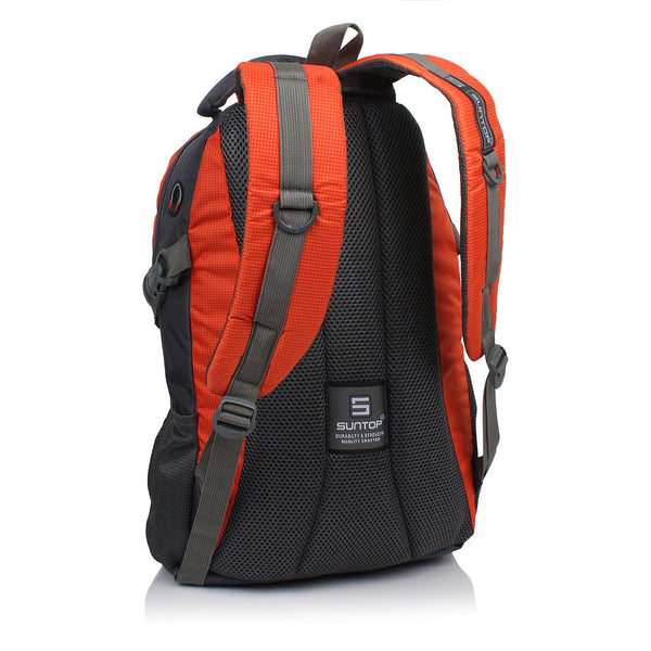 Suntop Neo 7 26 L Medium Backpack(Grey and Orange Checks) - testSuntop