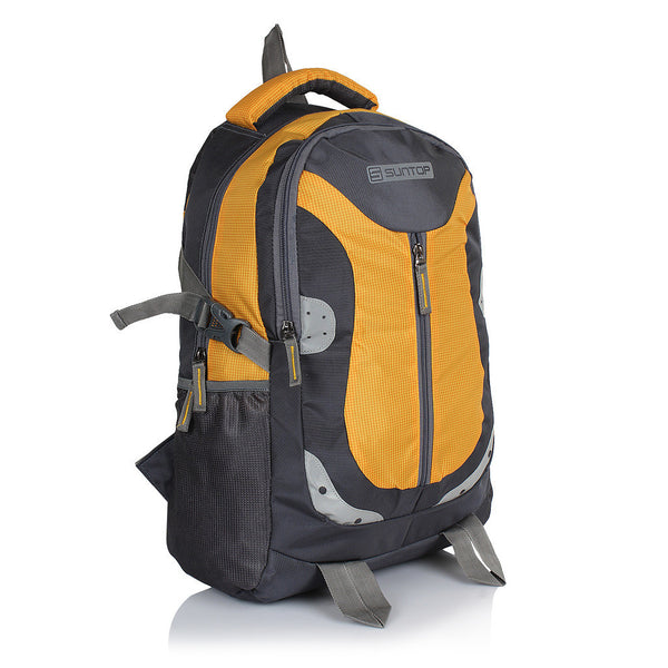 Suntop Neo 9 26 L Medium Backpack(Grey and Yellow Checks) - testSuntop