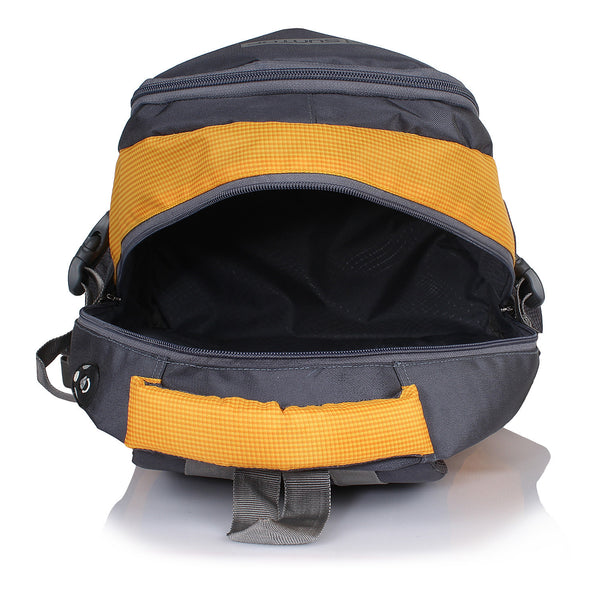Suntop Neo 9 26 L Medium Backpack(Grey and Yellow Checks) - testSuntop