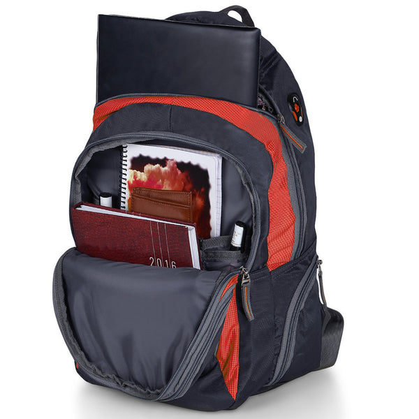 Suntop Neo3 25 L Medium Backpack(Grey and Orange Checks) - testSuntop
