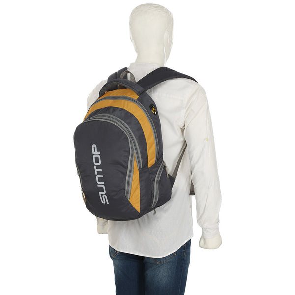 Suntop Neo3 25 L Medium Backpack(Grey and Yellow Checks) - testSuntop