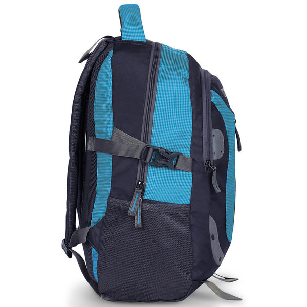 Suntop Neo 9 26 L Medium Backpack(Grey and Sky Blue Checks) - testSuntop