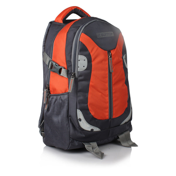 Suntop Neo 9 26 L Medium Backpack(Grey and Orange Checks) - testSuntop