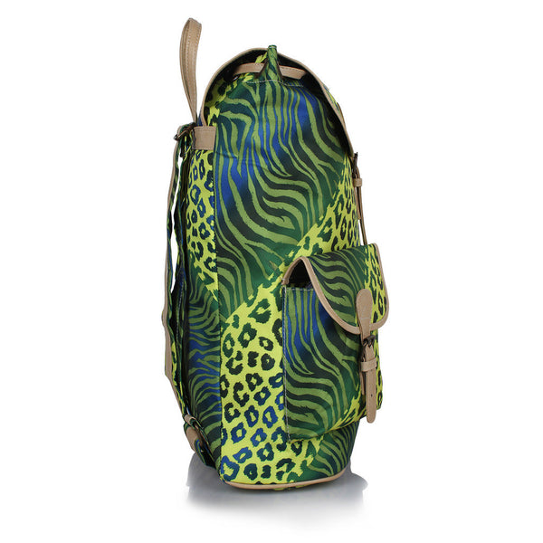 Suntop Wild 7 25 L Free Size Backpack (Cheetah Zebra Print Green) - testSuntop