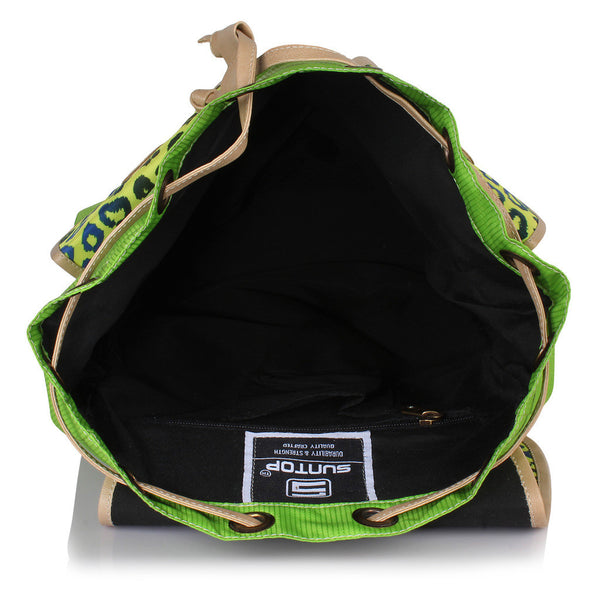 Suntop Wild 7 25 L Free Size Backpack (Cheetah Zebra Print Green) - testSuntop
