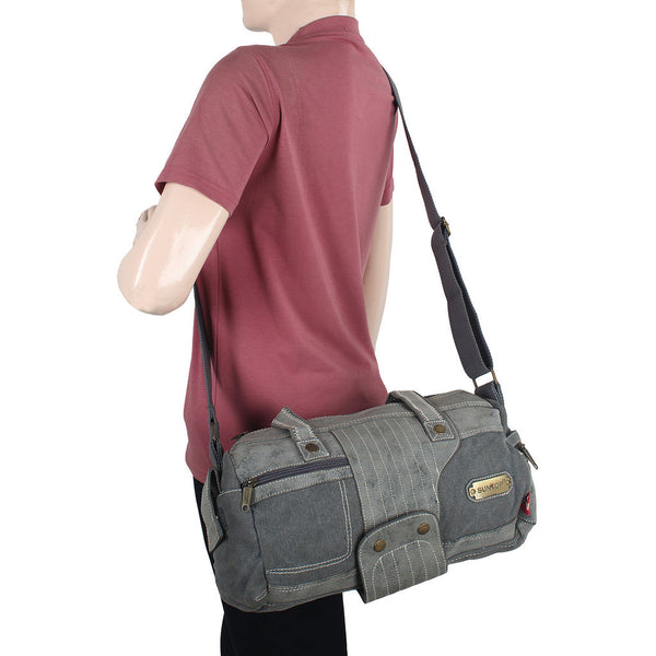 Suntop A26 Canvas and Leather Sling Bag - testSuntop