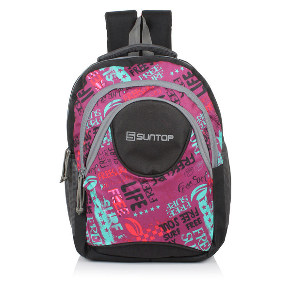 Suntop Surf 30 L Backpack(Black and Pink) - testSuntop