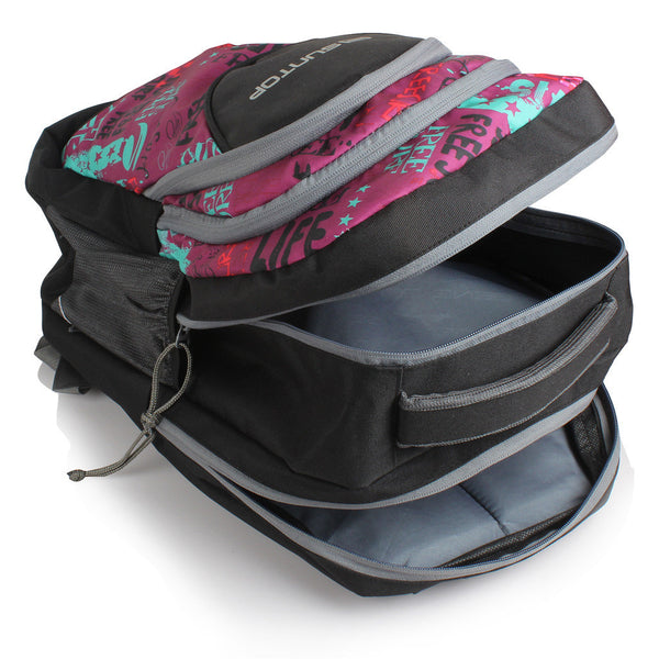 Suntop Surf 30 L Backpack(Black and Pink) - testSuntop