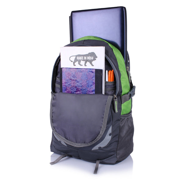 Suntop Neo 9 26 L Medium Backpack(Grey and Green Checks) - testSuntop