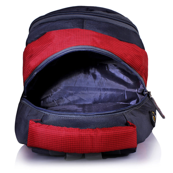 Suntop Neo 9 26 L Medium Backpack(Grey and Red Checks) - testSuntop