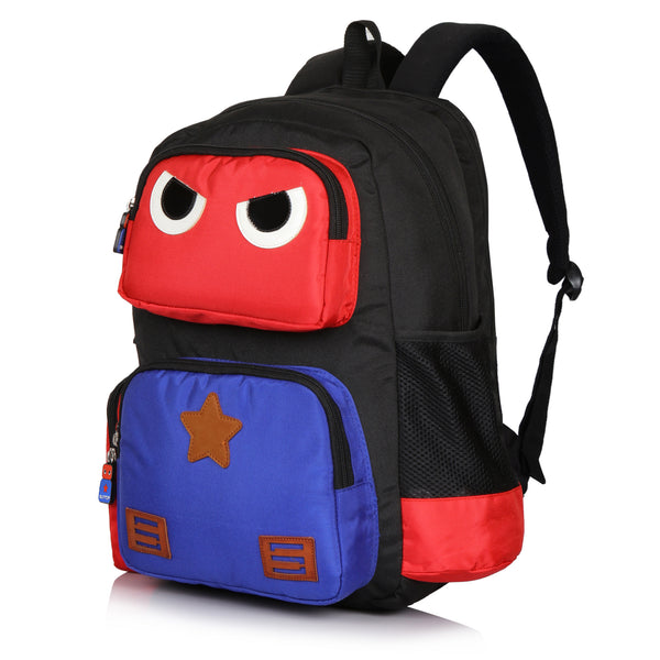 Suntop Omastar (with Insulated Lunch Pockets) 25 Liters School Backpack (Red) - testSuntop