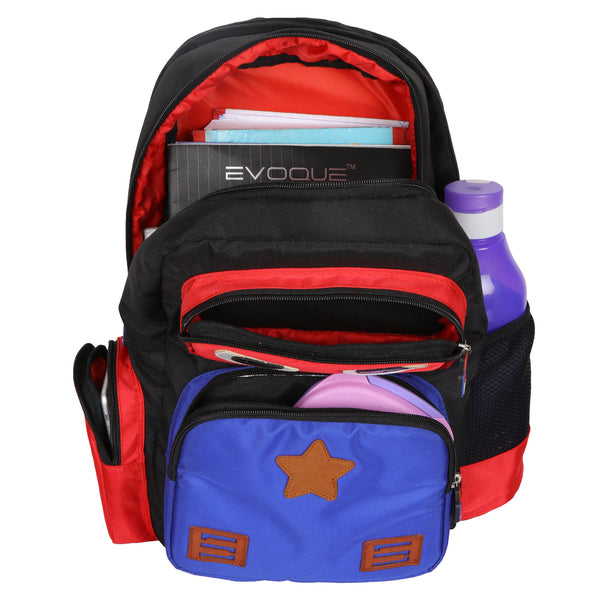 Suntop Omastar (with Insulated Lunch Pockets) 25 Liters School Backpack (Red) - testSuntop