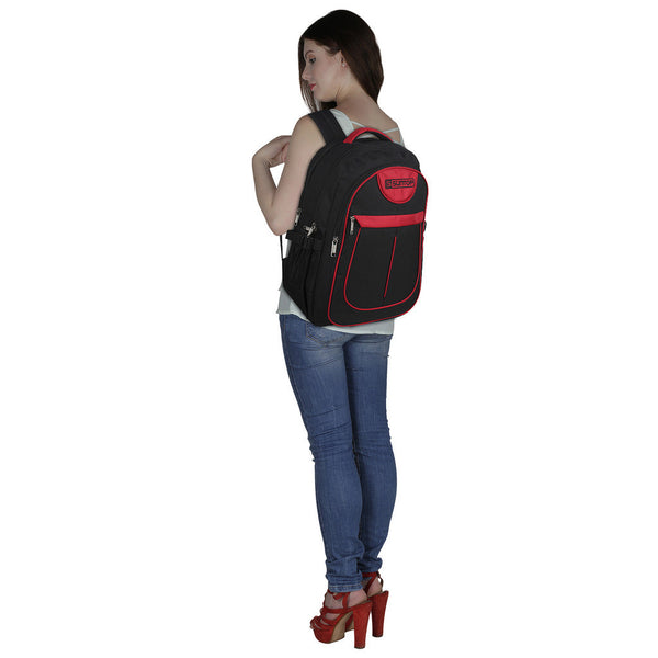 Suntop Glide 32 L Large Laptop Backpack(Black and Red) - testSuntop