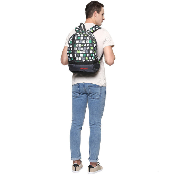 Suntop Pixel 26 L Small Backpack(Grey Print) - testSuntop