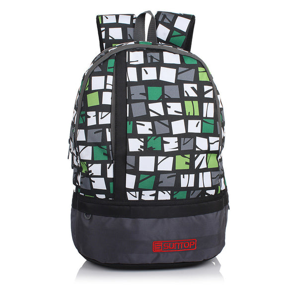 Suntop Pixel 26 L Small Backpack(Grey Print) - testSuntop