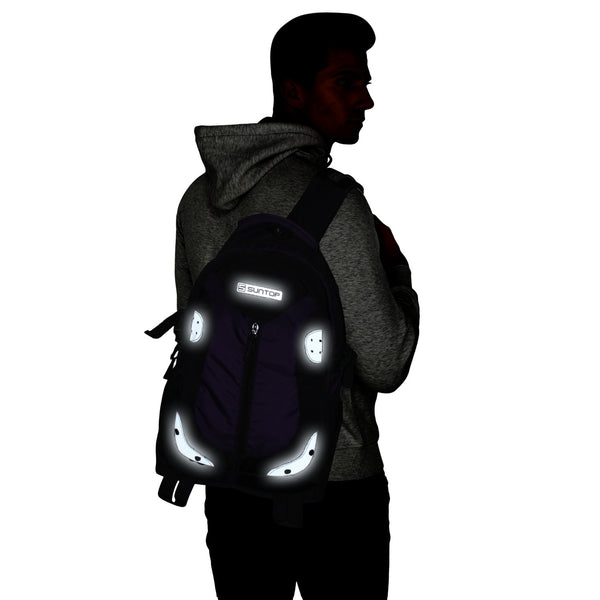 Suntop Neo 9 26 L Medium Backpack(Grey and Sky Blue Checks) - testSuntop