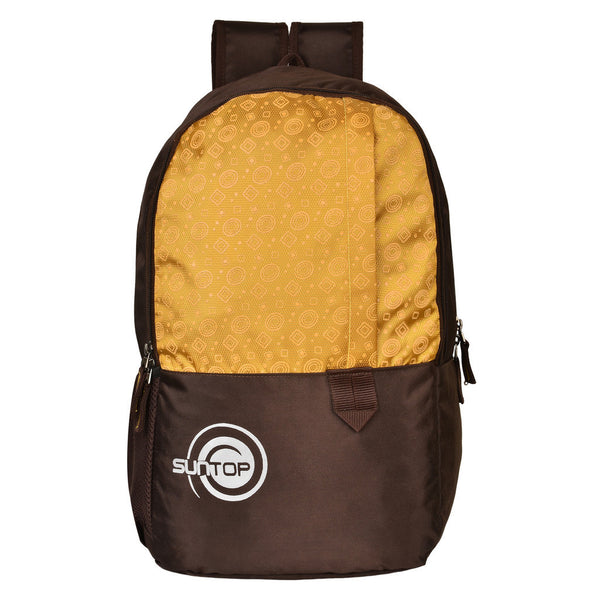 Suntop Pixel Daypack Bag Waterproof Fabric 24 L BackpackŒæ(Brown and Mustard Yellow) - testSuntop