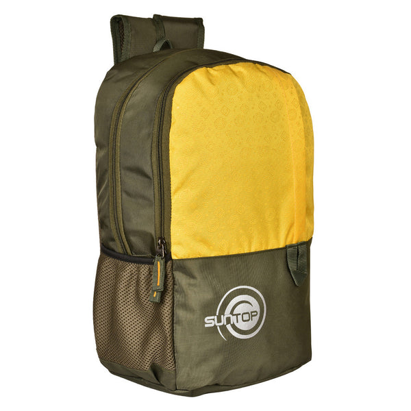 Suntop Pixel Daypack Bag Waterproof Fabric 24 L Backpack(Brown and Yellow) - testSuntop