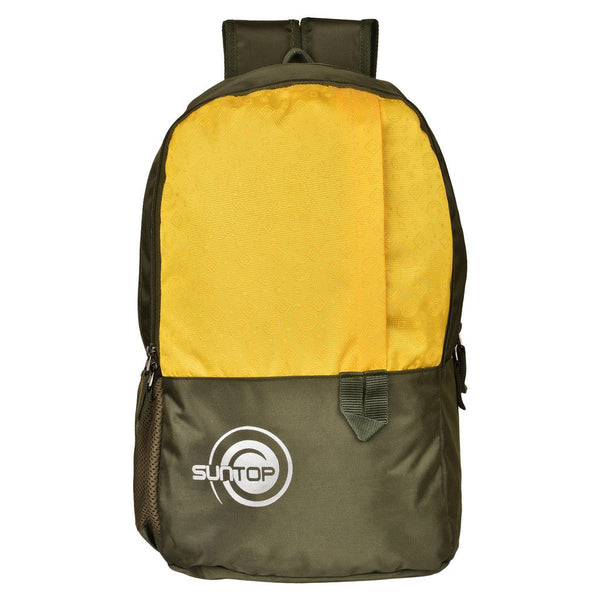 Suntop Pixel Daypack Bag Waterproof Fabric 24 L Backpack(Brown and Yellow) - testSuntop