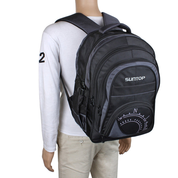 Suntop Explorer Backpack Bag (Black) - testSuntop