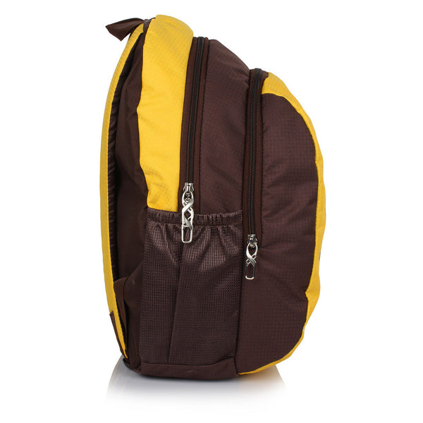 Suntop Buzz 25 L Free Size Backpack(Sunny Yellow and Chocolate Brown) - testSuntop