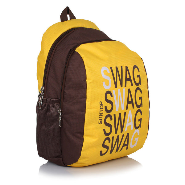 Suntop Buzz 25 L Free Size Backpack(Sunny Yellow and Chocolate Brown) - testSuntop