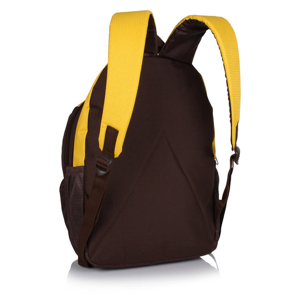 Suntop Buzz 25 L Free Size Backpack(Sunny Yellow and Chocolate Brown) - testSuntop