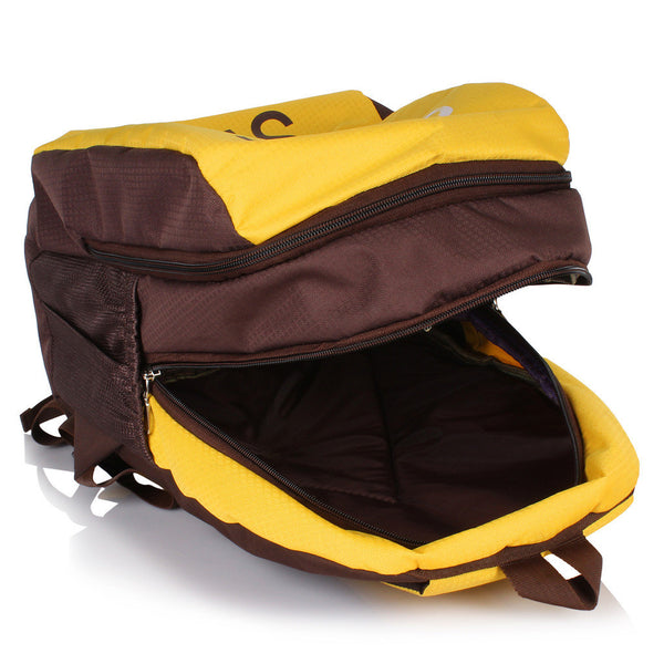 Suntop Buzz 25 L Free Size Backpack(Sunny Yellow and Chocolate Brown) - testSuntop