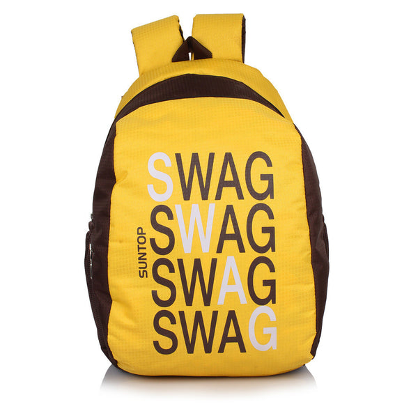 Suntop Buzz 25 L Free Size Backpack(Sunny Yellow and Chocolate Brown) - testSuntop
