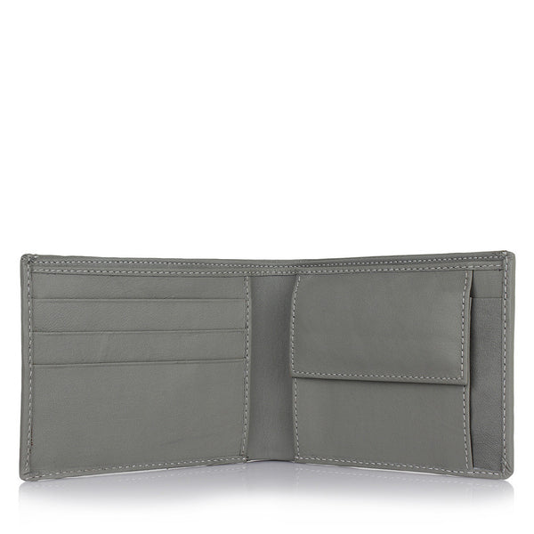 Suntop Pebble Genuine Leather Wallet(Grey) - testSuntop