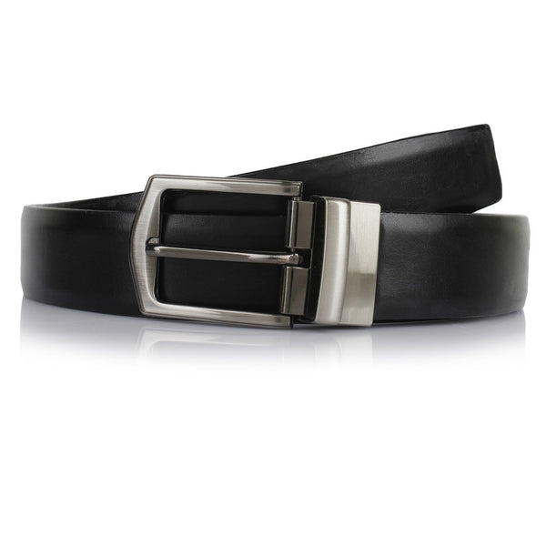 Suntop Premium Patent Leather Shiny Wallet and Reversible Belt Buckle Combo - testSuntop